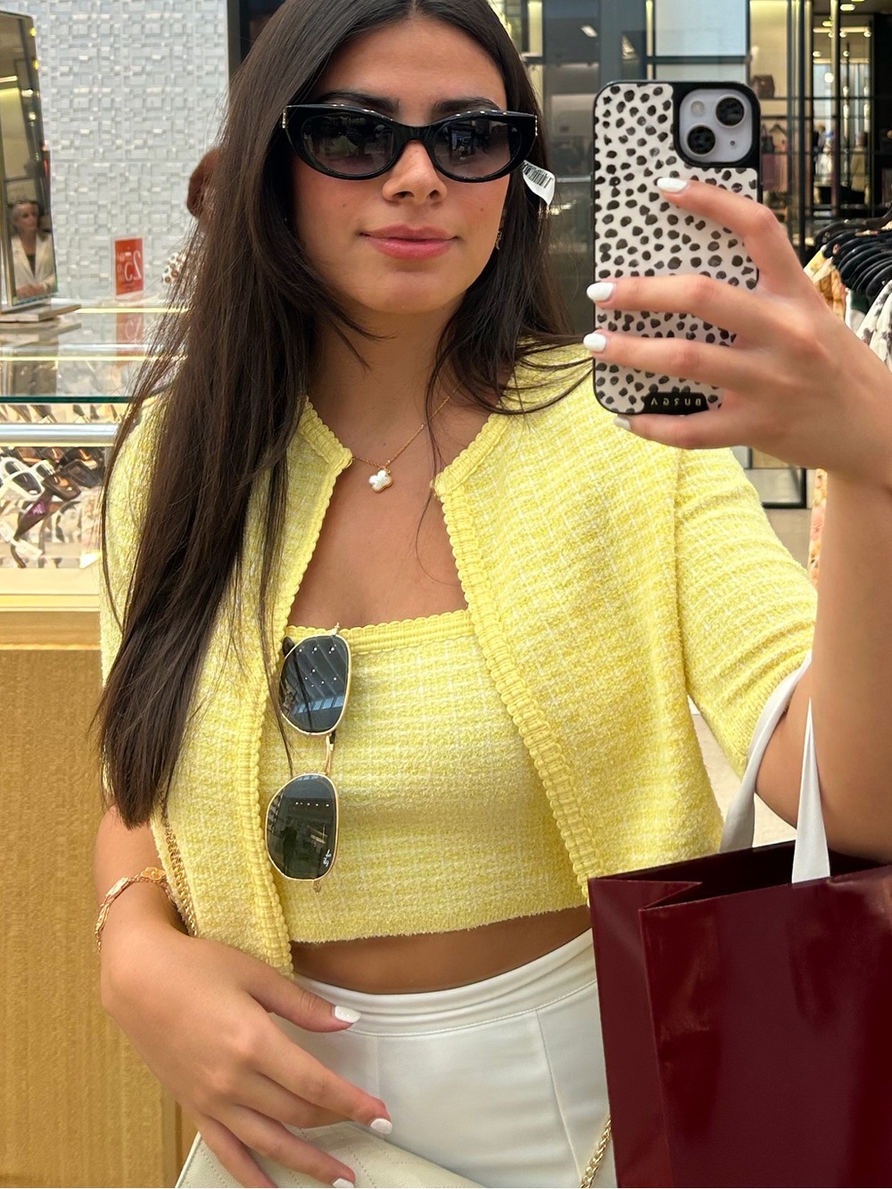 Zara Yellow Sweater and Top Set